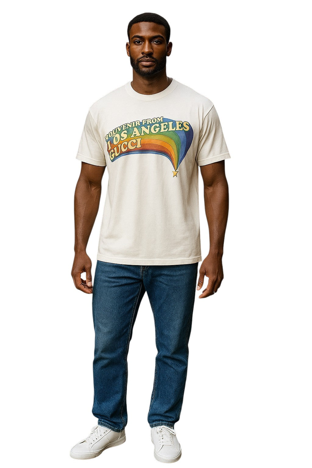 GUCCI- NWT 2022 Los Angeles Graphic T-Shirt, Size 2XL