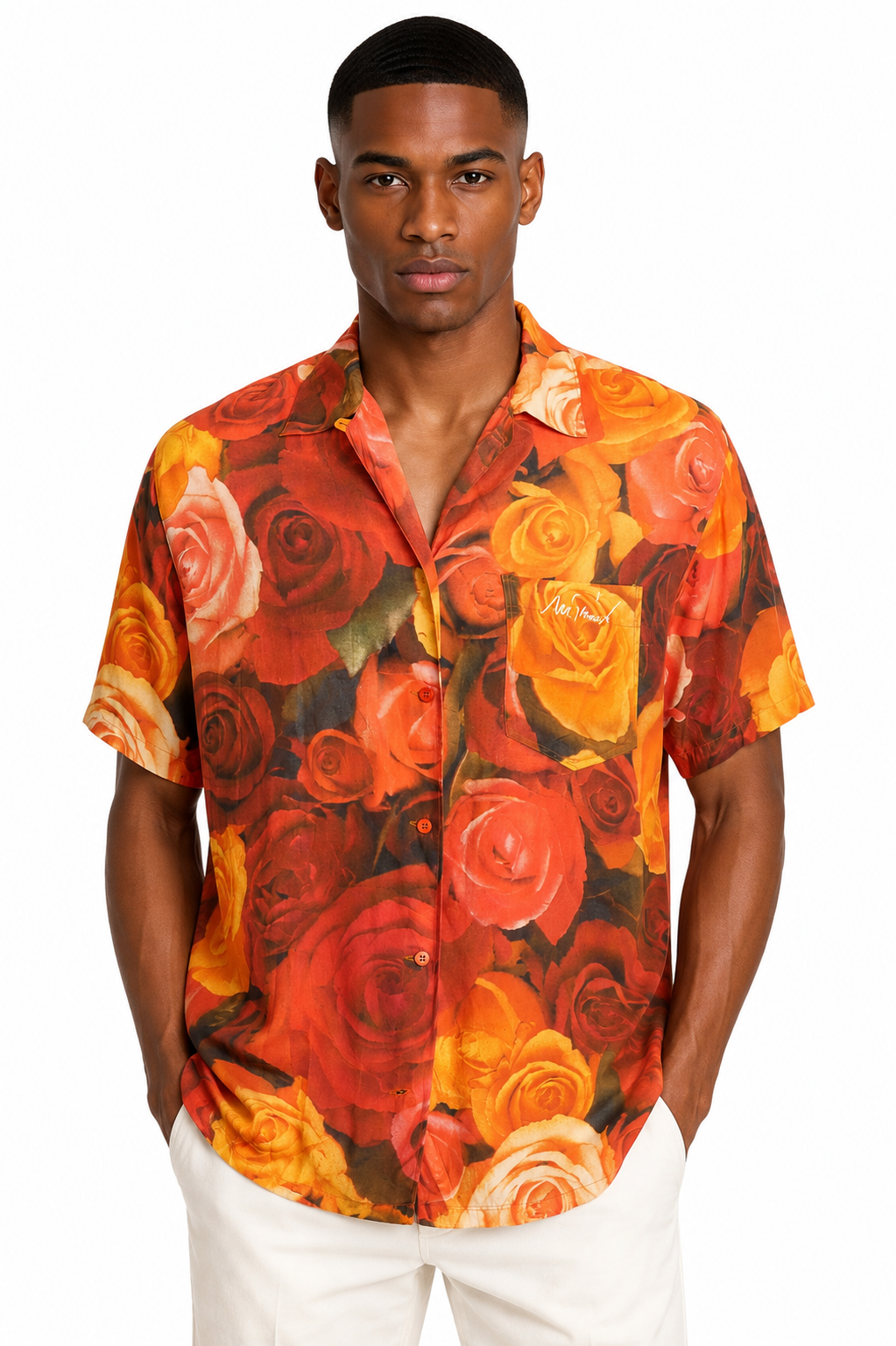 MOSCHINO JEANS - 1990s Floral Rayon Shirt, Size-XSmall