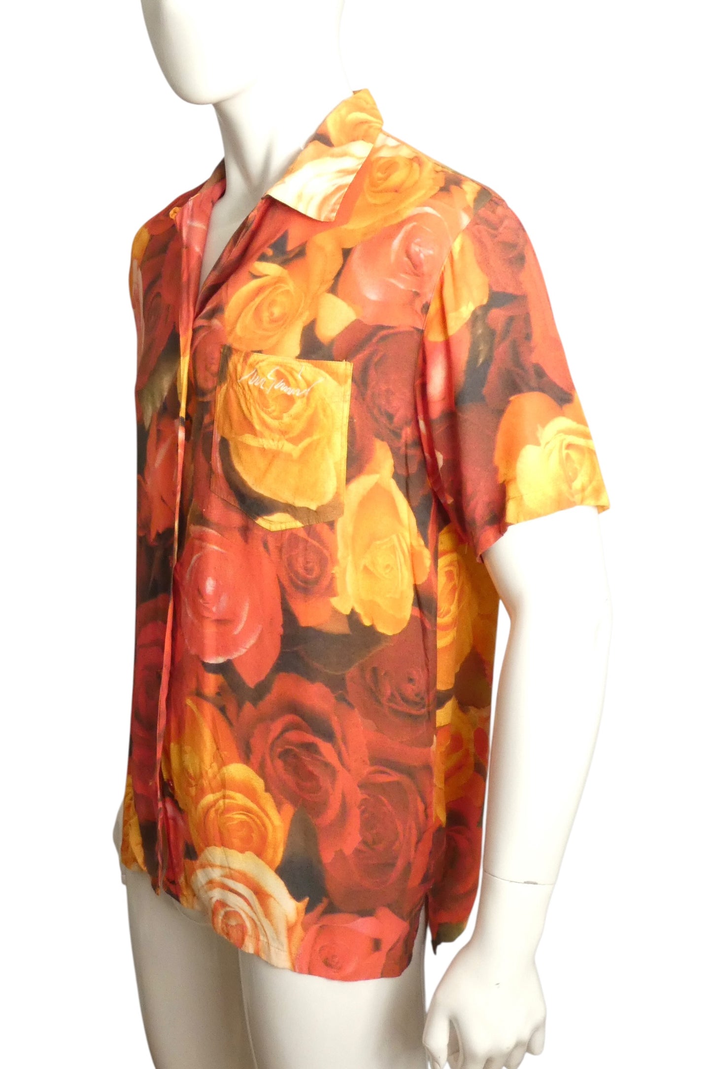 MOSCHINO JEANS - 1990s Floral Rayon Shirt, Size-XSmall