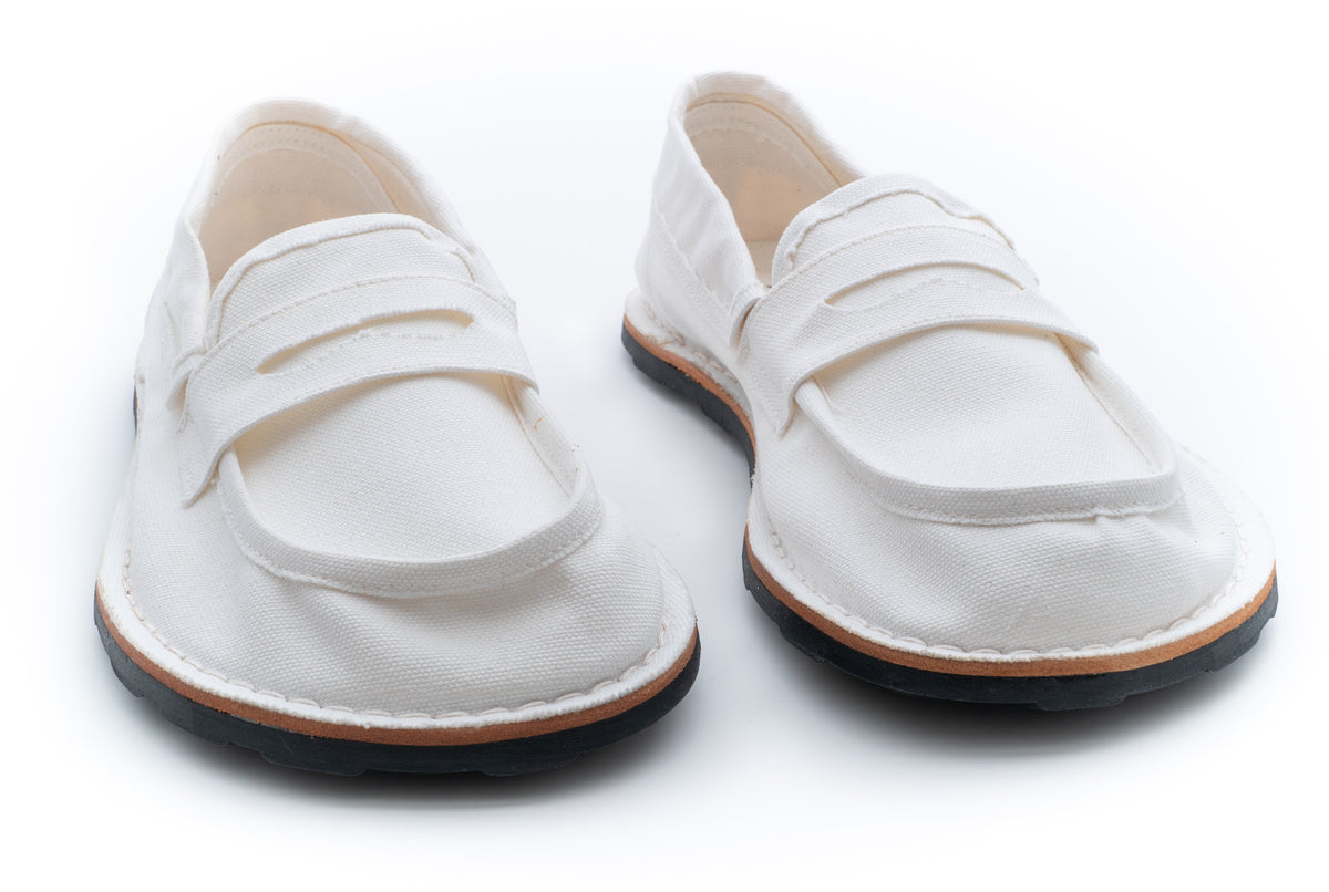 MOSCHINO COUTURE! - 2025 Canvas Loafers, White, Multiple Sizes Available