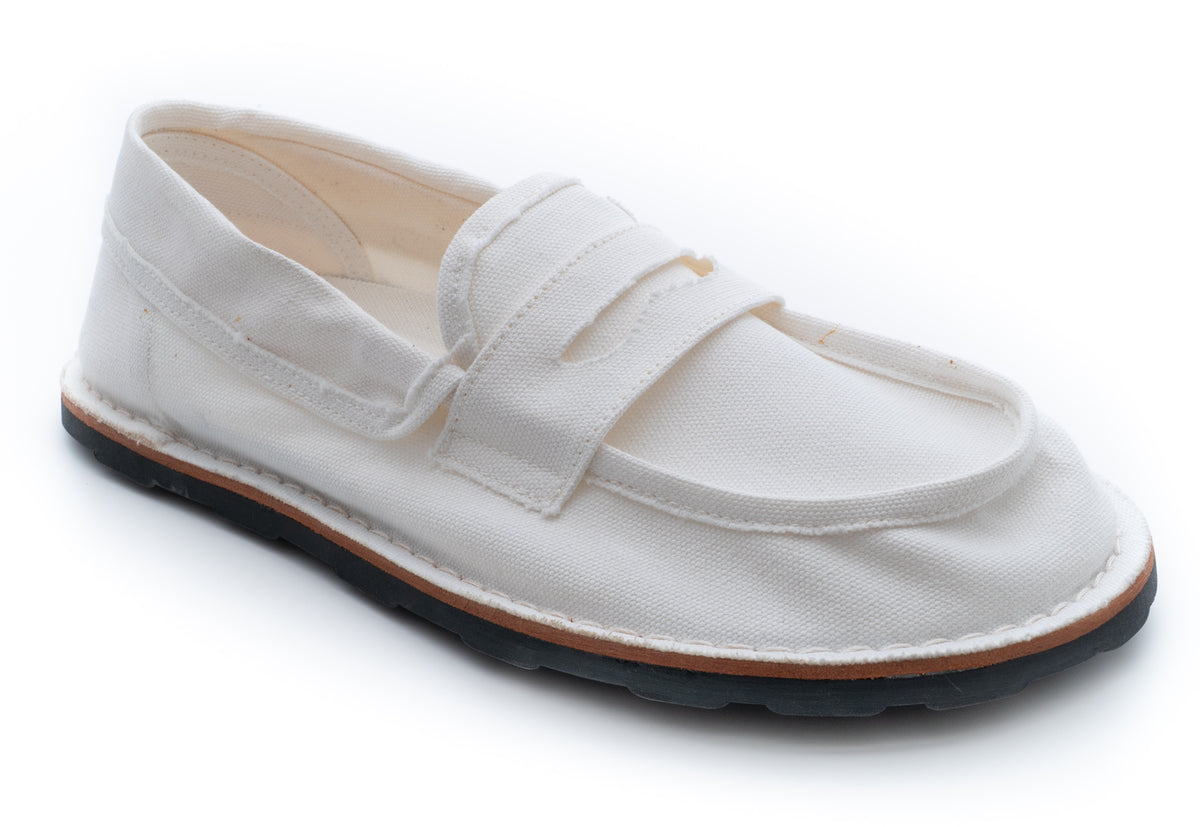 MOSCHINO COUTURE! - 2025 Canvas Loafers, White, Multiple Sizes Available