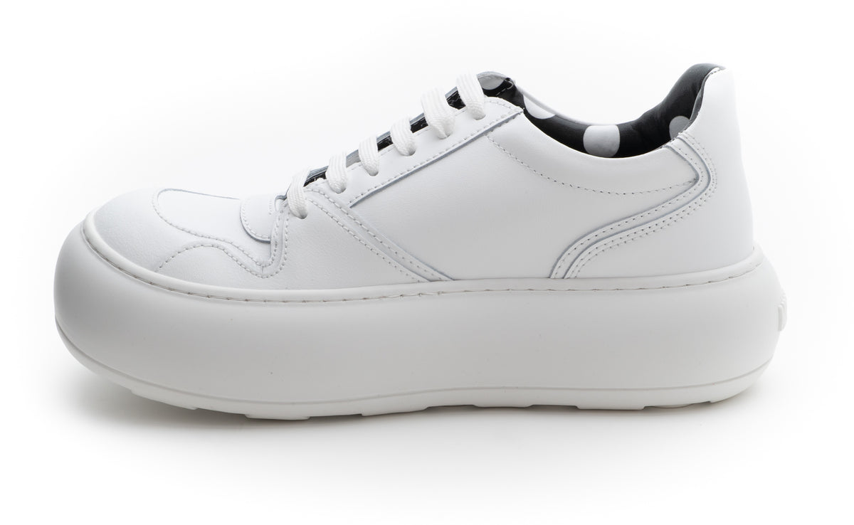 MOSCHINO COUTURE! - 2025 Leather Sneakers, White, Multiple Sizes Available
