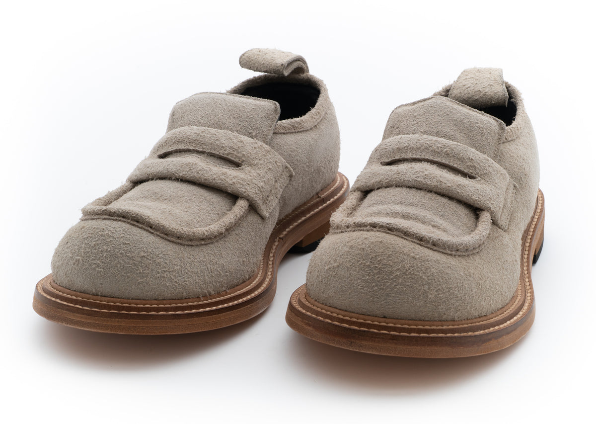 MOSCHINO COUTURE! - Suede Oliver Loafers, Beige, Multiple Sizes Available