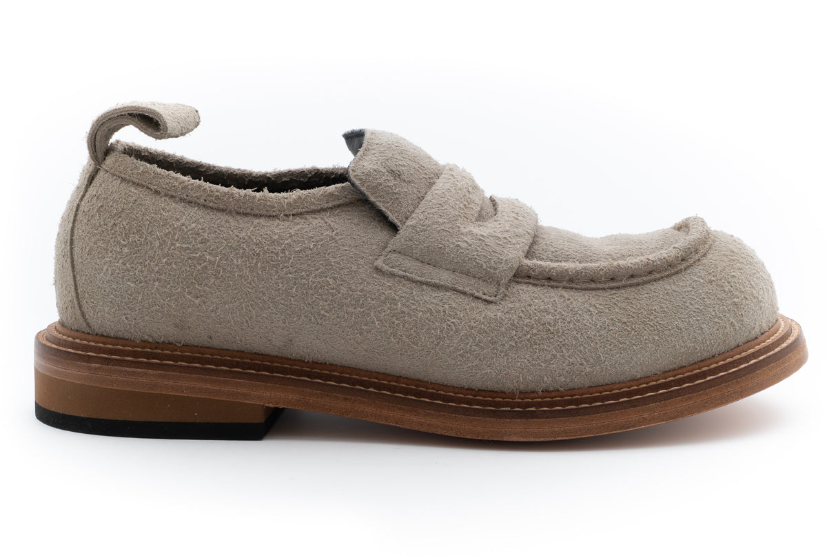 MOSCHINO COUTURE! - Suede Oliver Loafers, Beige, Multiple Sizes Available