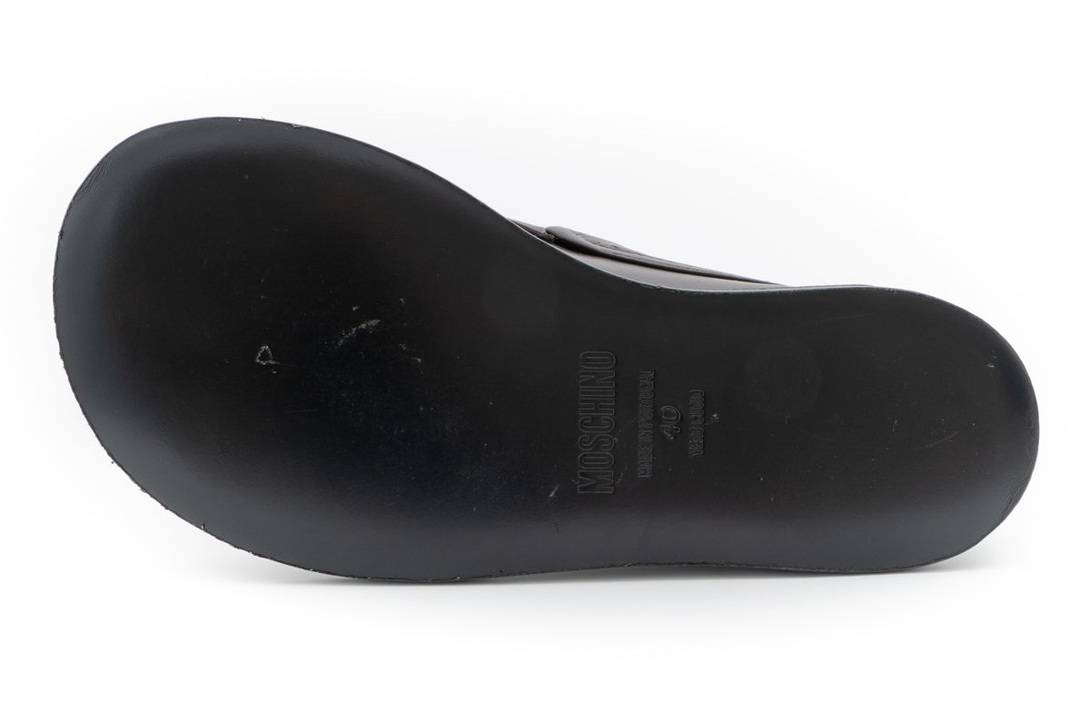 MOSCHINO COUTURE! - Leather Loafers, Brown, Multiple Sizes Available