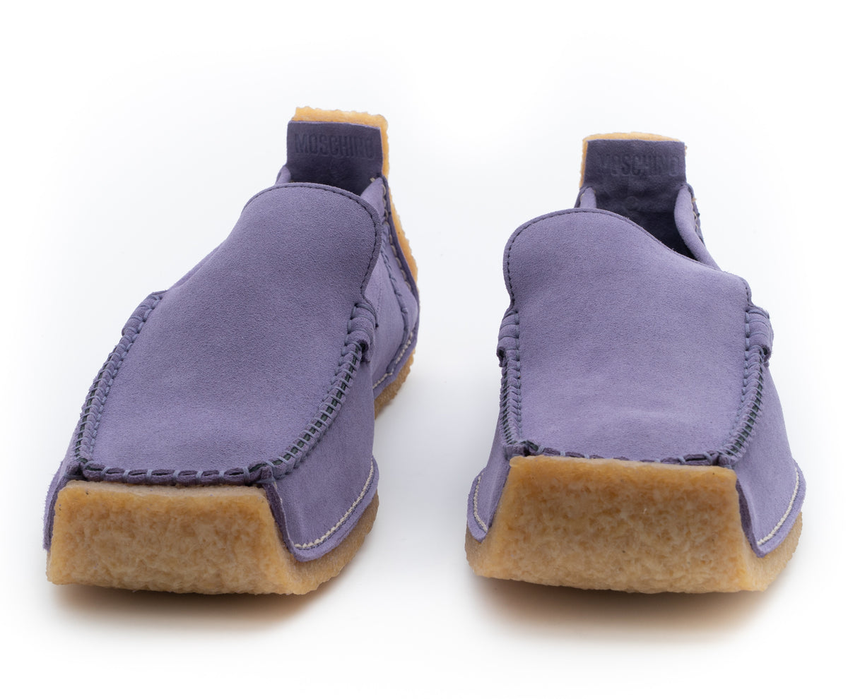 MOSCHINO COUTURE! - Suede Loafers, Lavender, Multiple Sizes Available