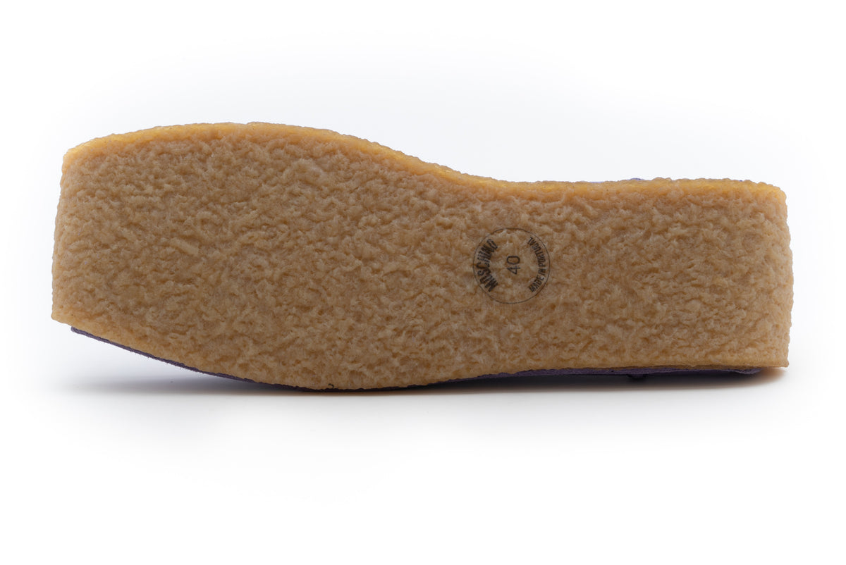 MOSCHINO COUTURE! - Suede Loafers, Lavender, Multiple Sizes Available