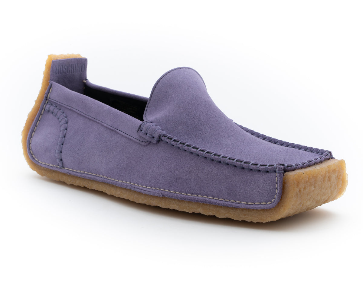 MOSCHINO COUTURE! - Suede Loafers, Lavender, Multiple Sizes Available