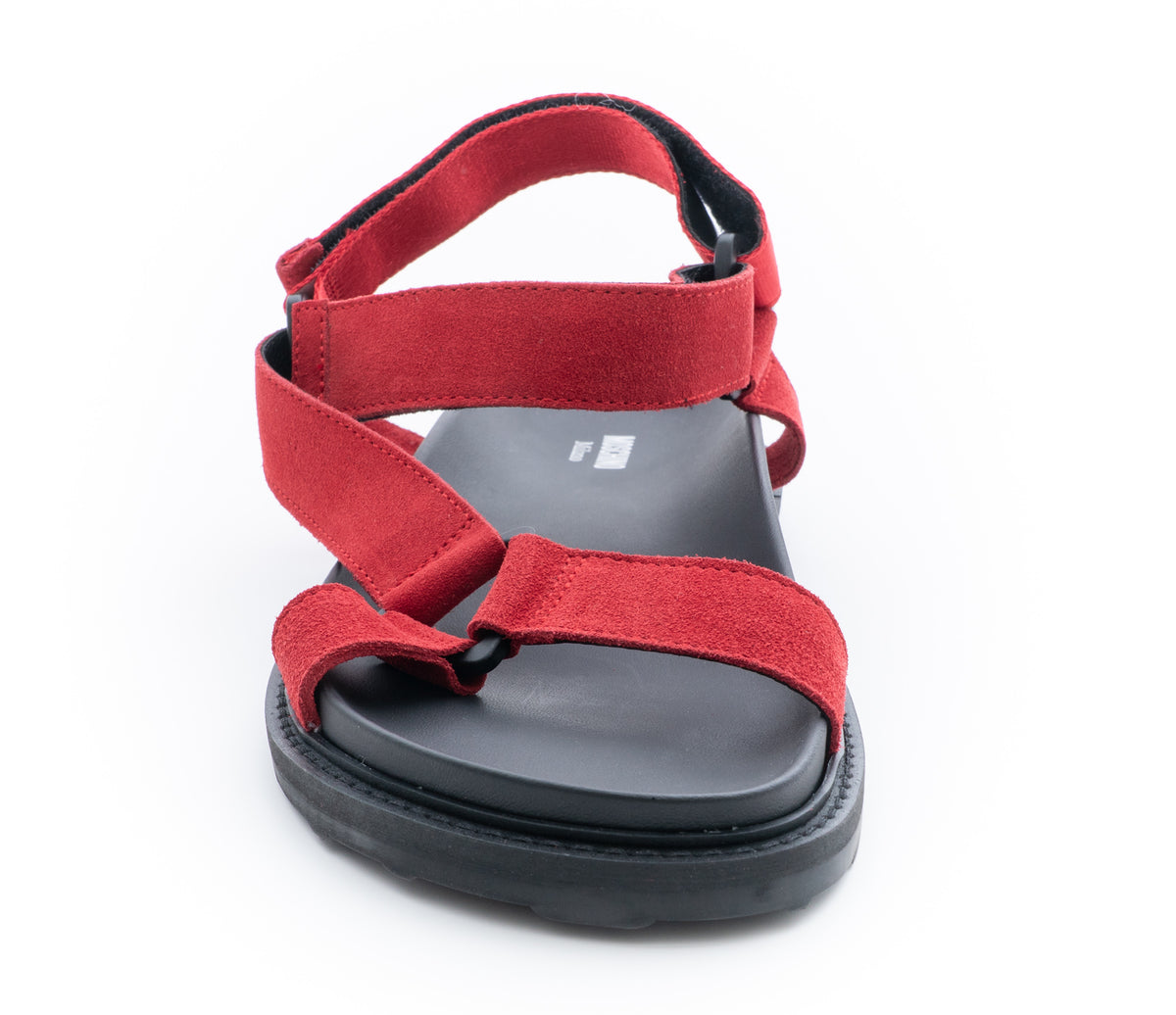 MOSCHINO COUTURE! - Suede Strap Sandals, Red, Multiple Sizes Available