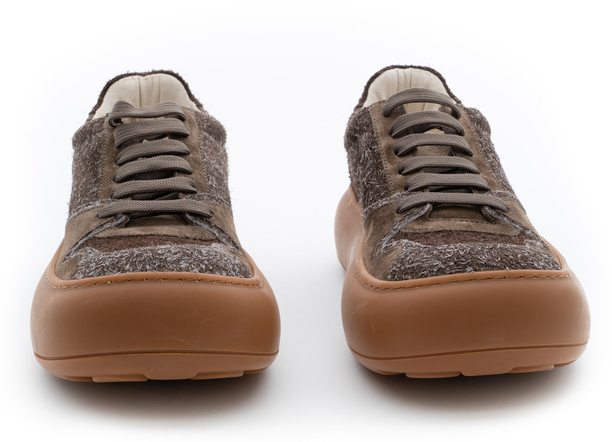 MOSCHINO COUTURE! - Suede Sneakers, Brown, Size 41