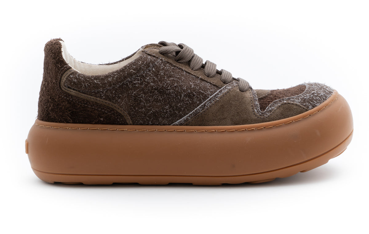 MOSCHINO COUTURE! - Suede Sneakers, Brown, Size 41
