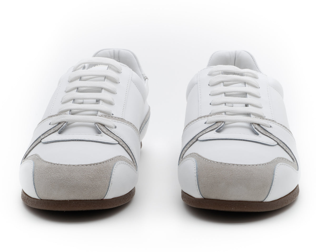 MOSCHINO COUTURE! - Leather Sneakers, White, Size 45