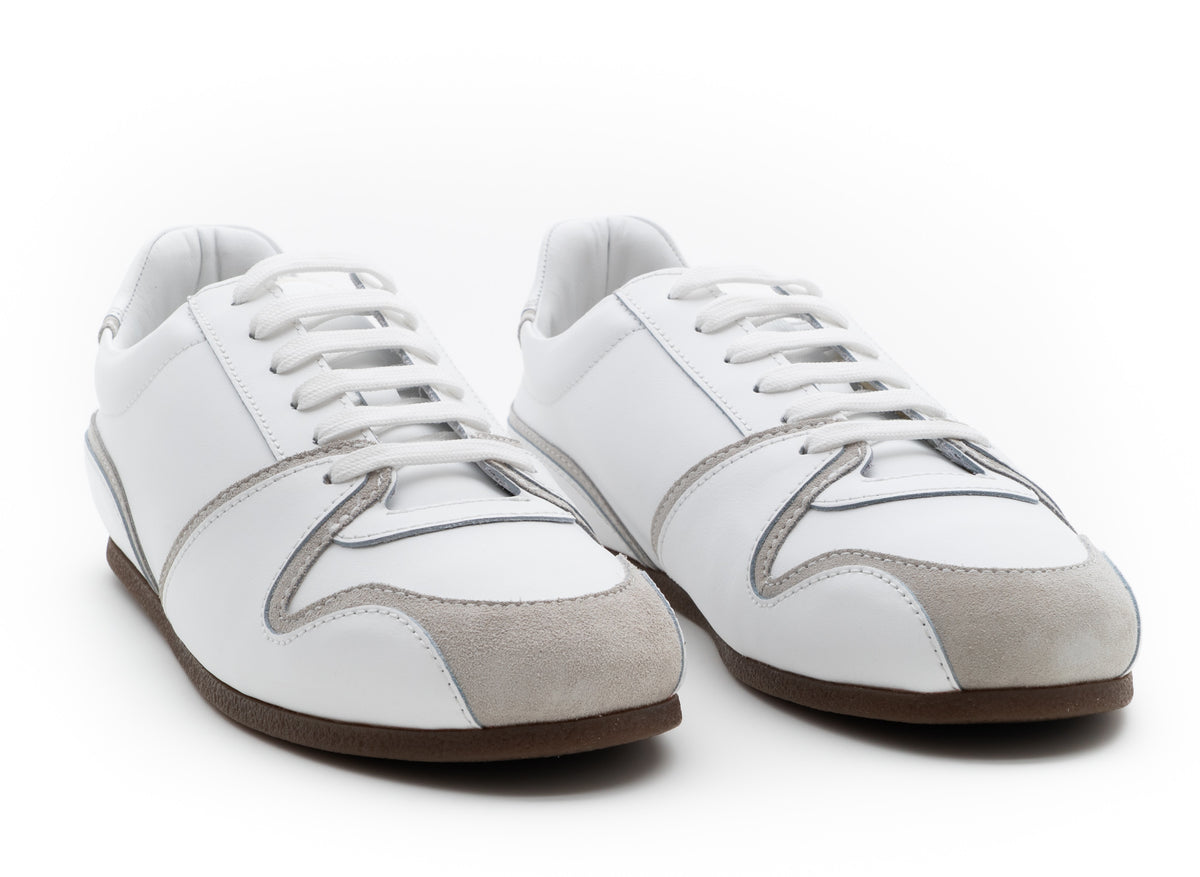 MOSCHINO COUTURE! - Leather Sneakers, White, Size 45