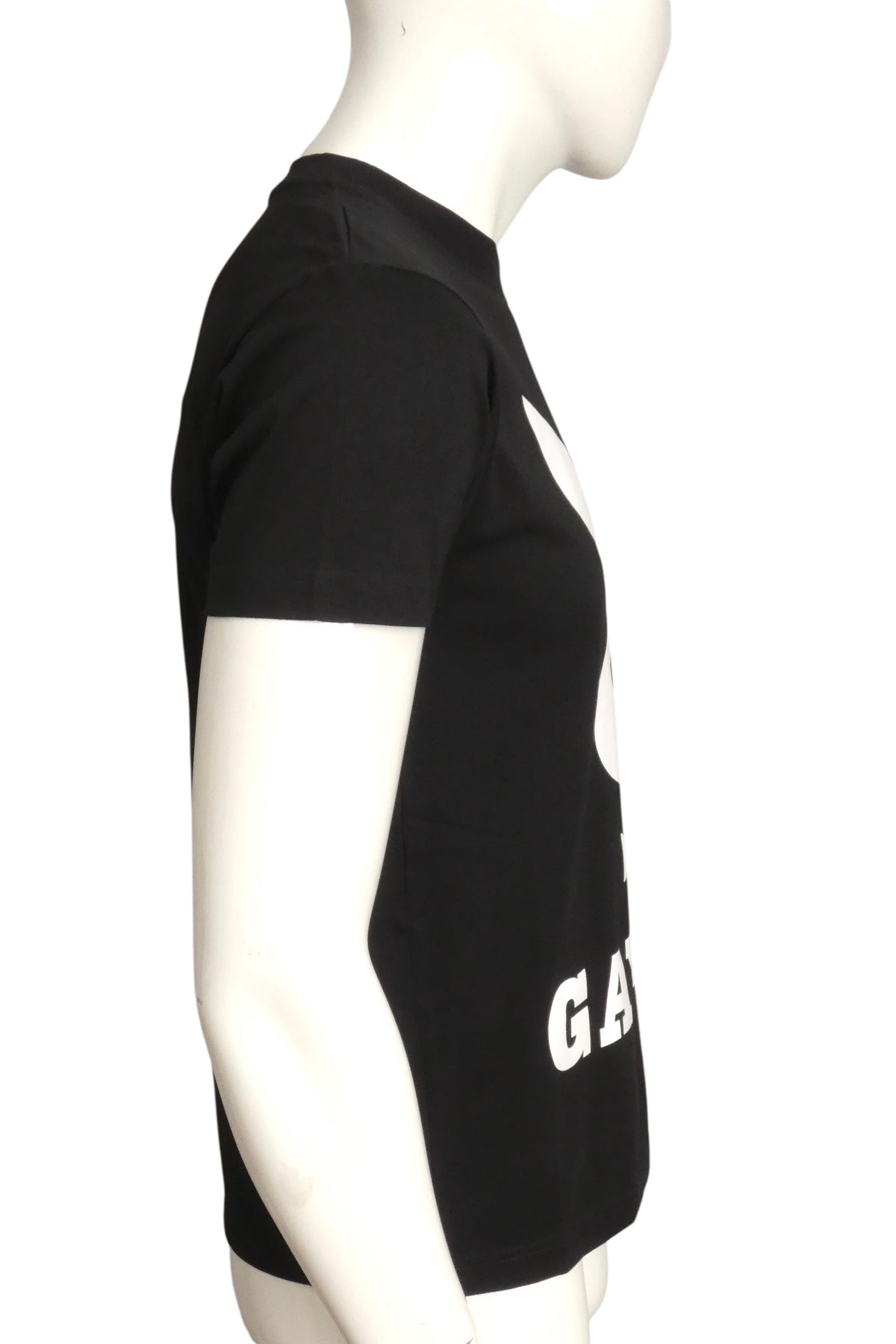 MOSCHINO COUTURE! - 2019 Black Cotton "Gayboy" T-Shirt, Size-Small