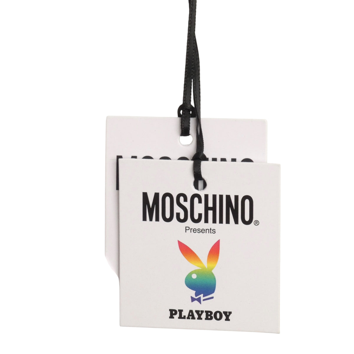 MOSCHINO COUTURE! - 2019 Black Cotton "Gayboy" T-Shirt, Size-Small