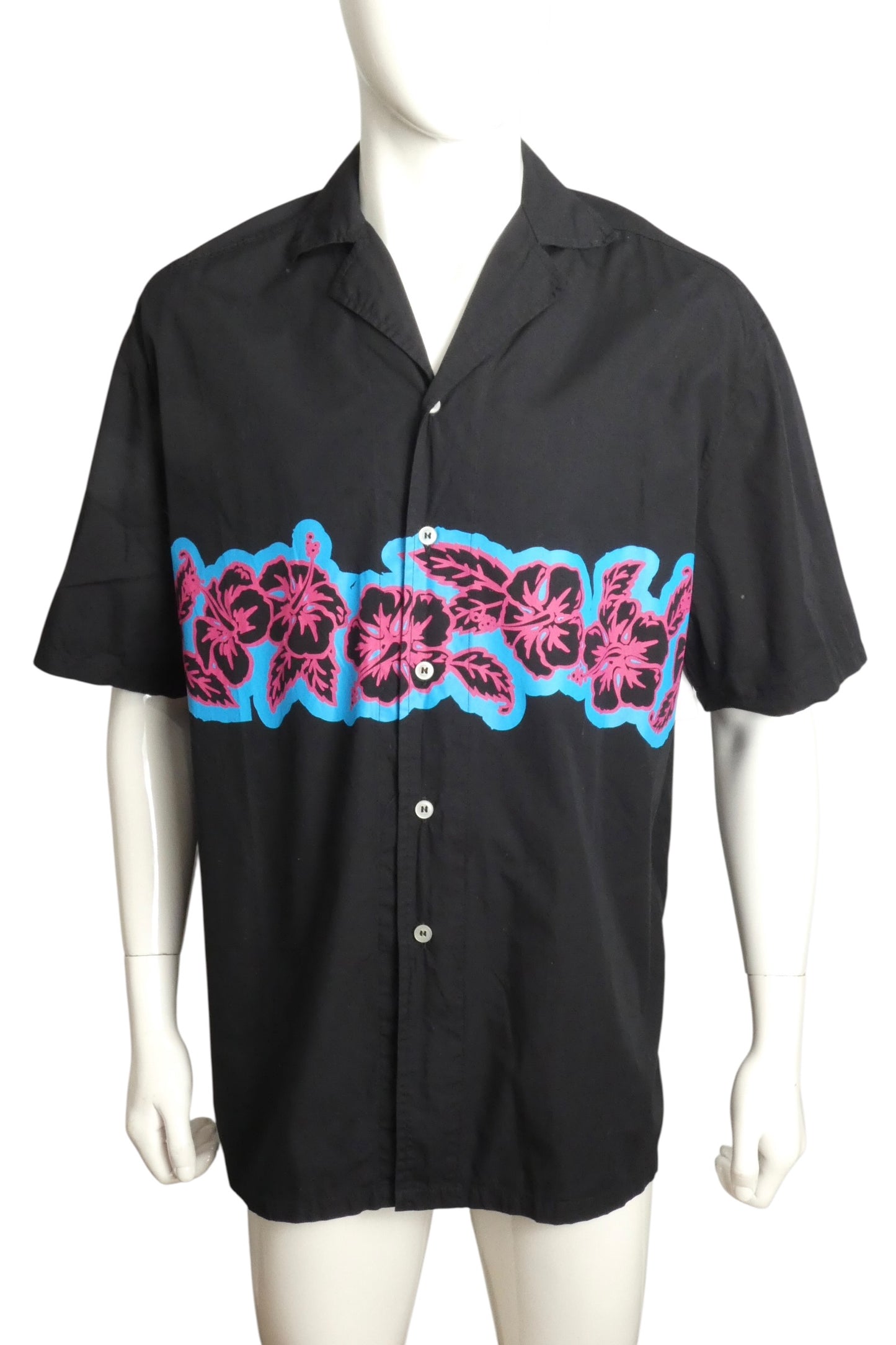 MOSCHINO MARE - Tropical Floral Cotton Shirt, Size-XLarge