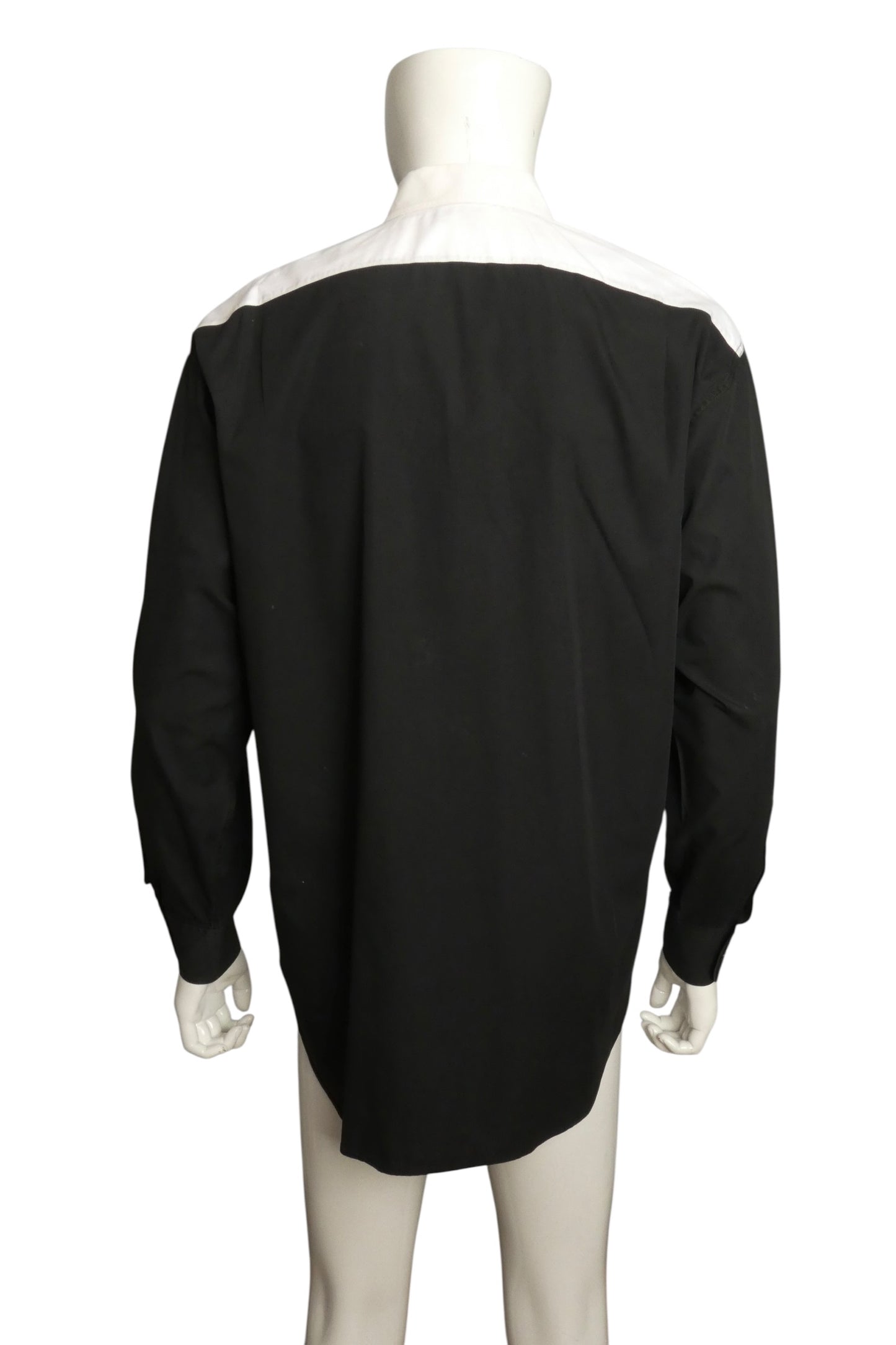 MOSCHINO CHEAP AND CHIC - 1990s Coton Popeye Dress Shirt, Size-Large