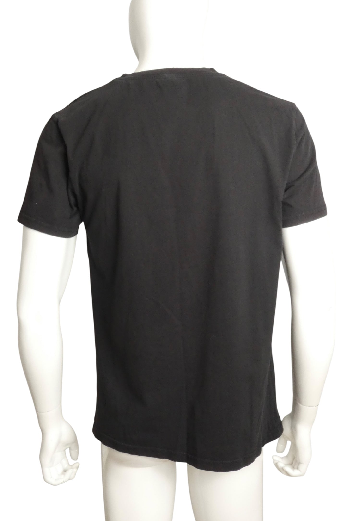 MOSCHINO SWIM - Black Cotton Yield Swim T-Shirt, Size-X-Large