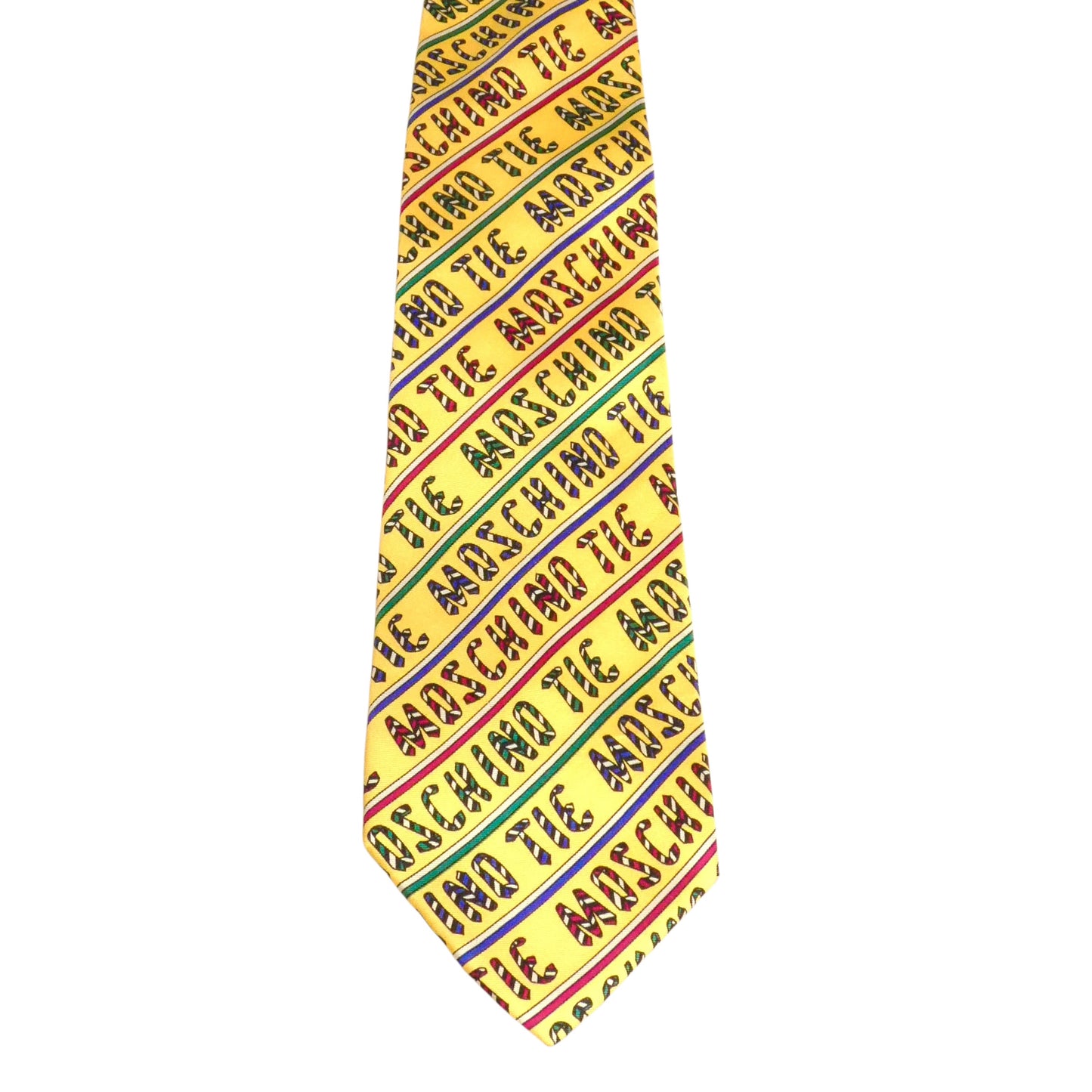 MOSCHINO - 1990s Silk Novelty Print Tie