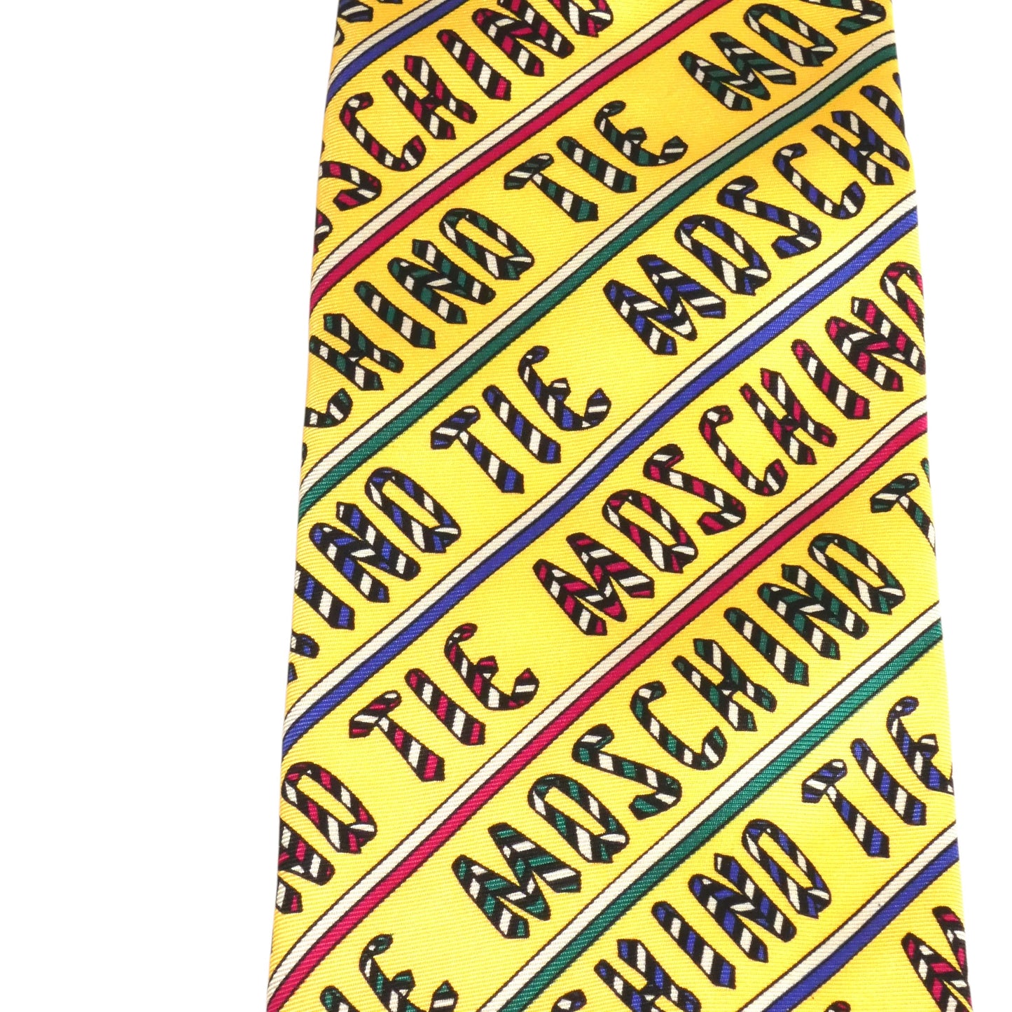 MOSCHINO - 1990s Silk Novelty Print Tie