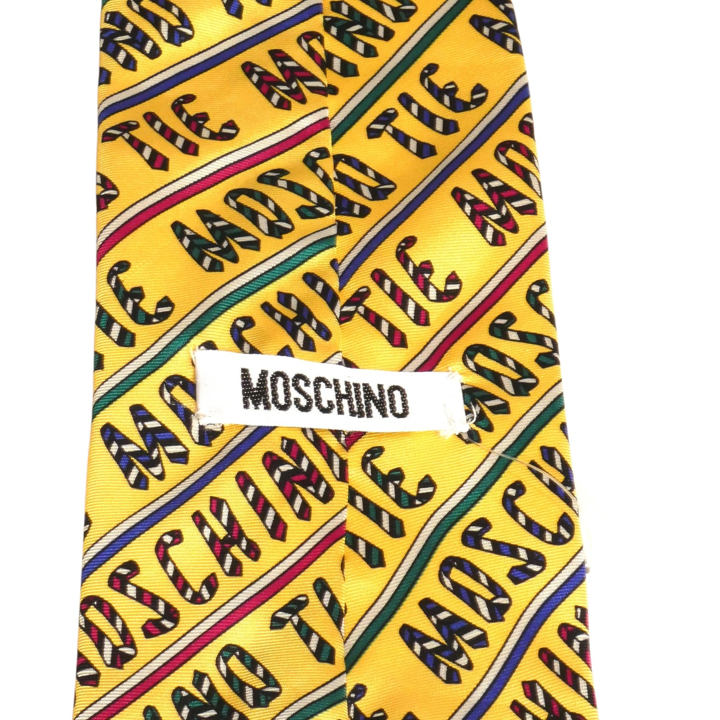 MOSCHINO - 1990s Silk Novelty Print Tie