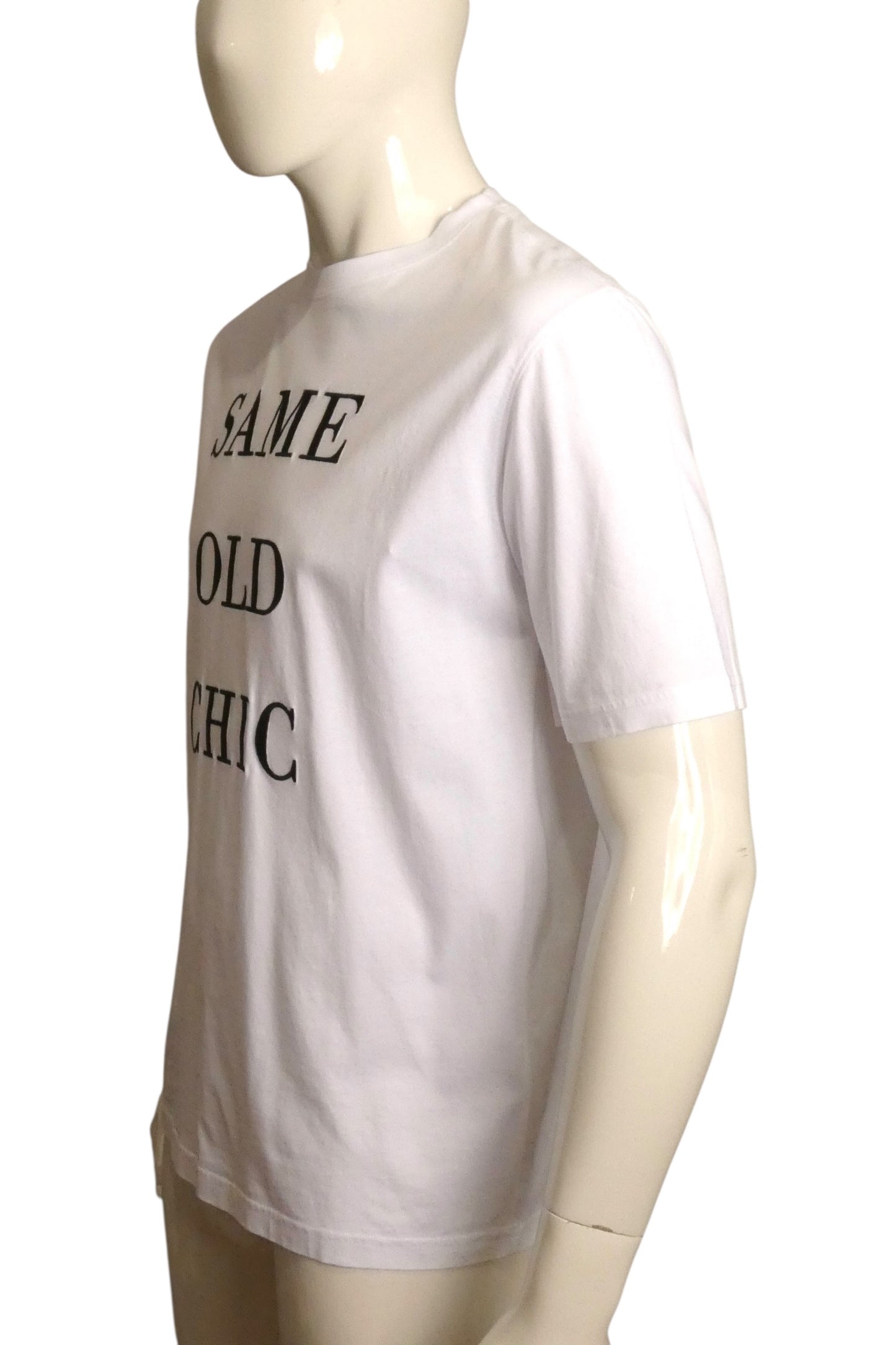 MOSCHINO COUTURE! - 2024 NWT Cotton Embroidered T-Shirt, Size-Large