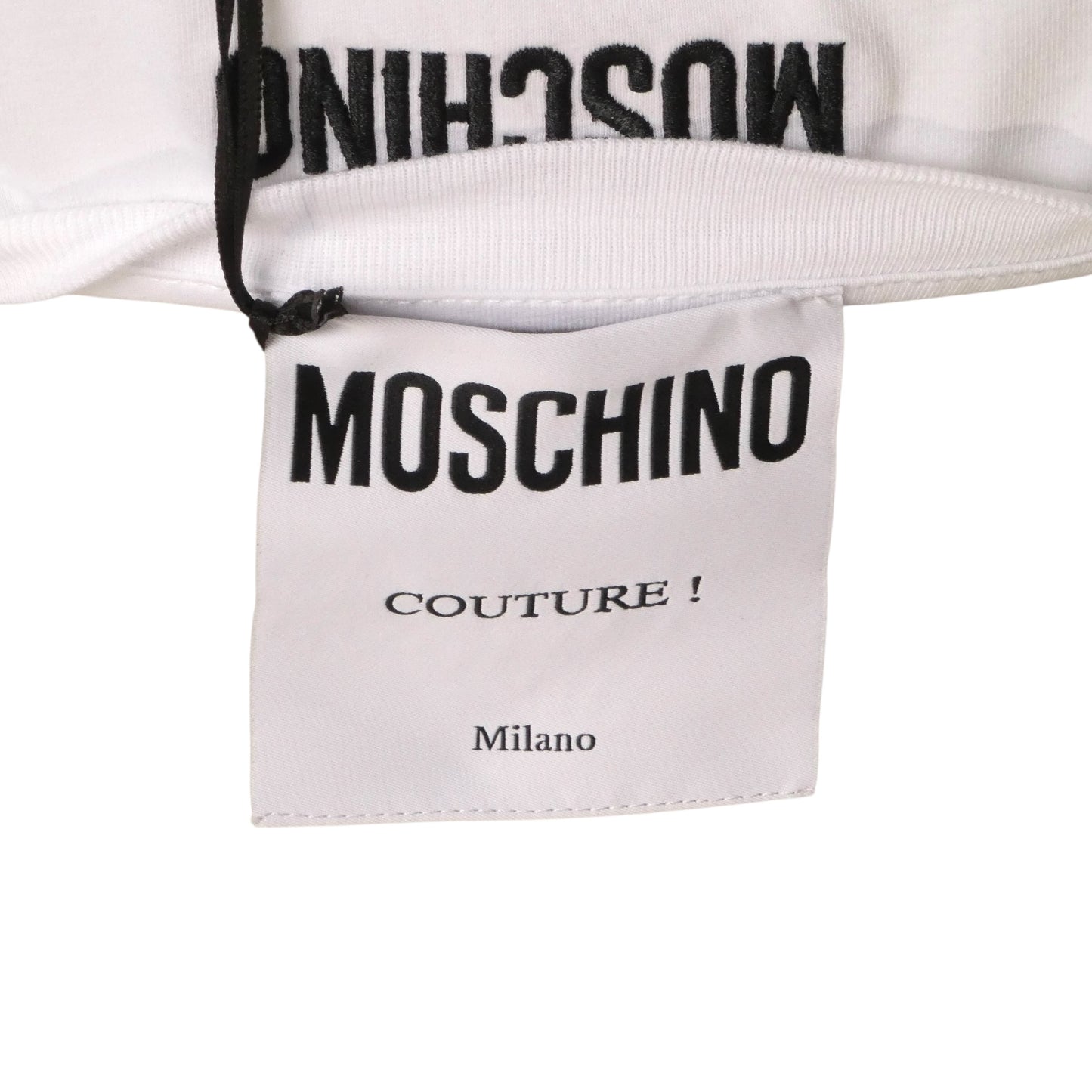 MOSCHINO COUTURE! - 2024 NWT Cotton Embroidered T-Shirt, Size-Large