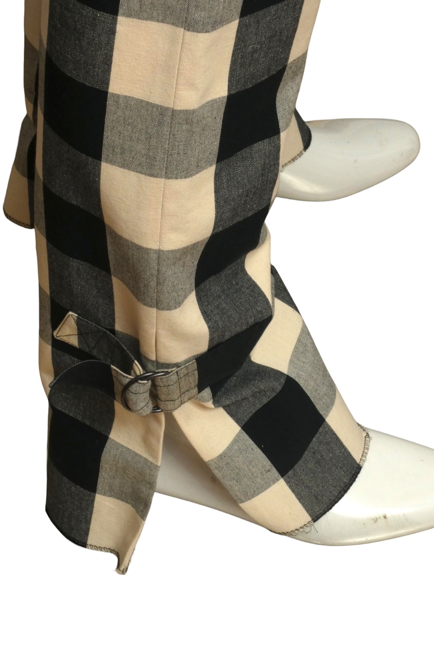 PIERRE CARDIN - 2003 Cotton Check Pant & Vest Ensemble, Size-Large