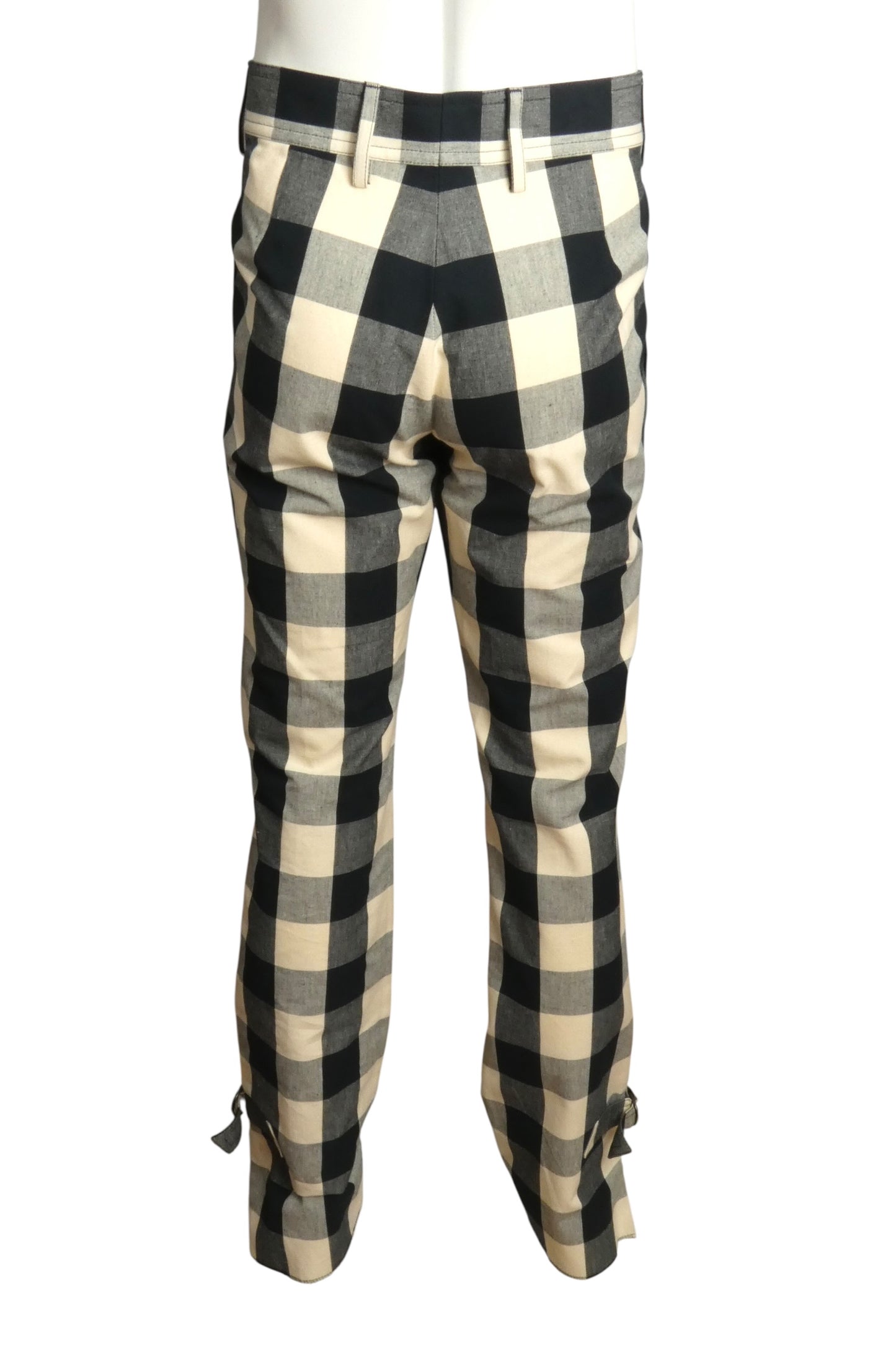 PIERRE CARDIN - 2003 Cotton Check Pant & Vest Ensemble, Size-Large