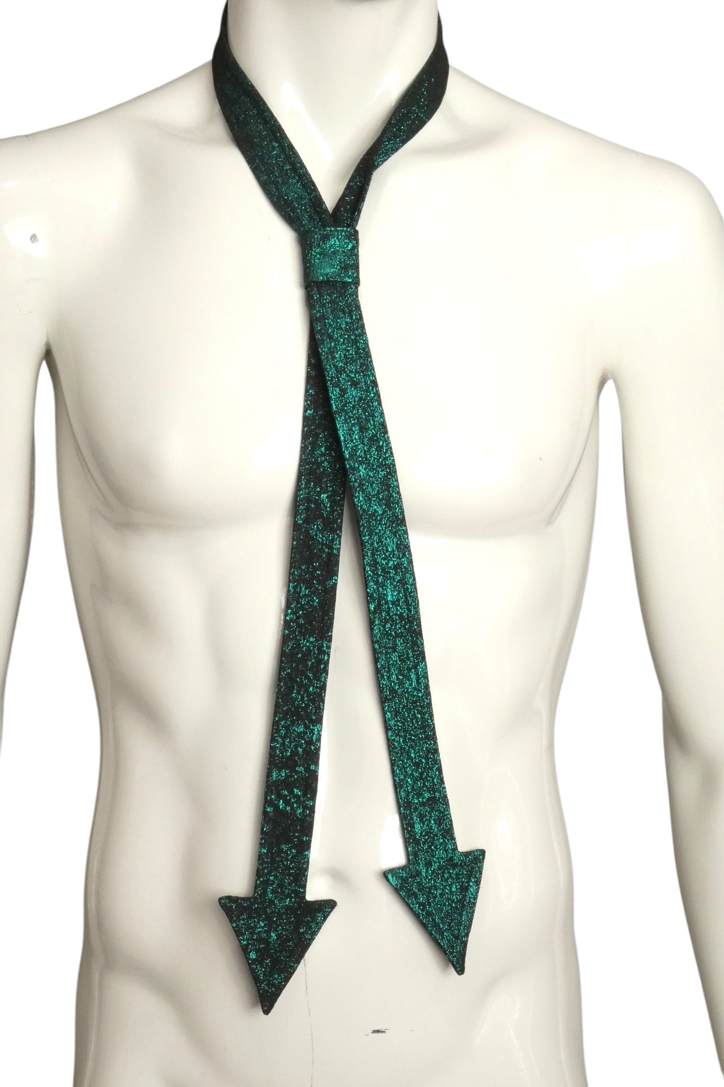 PIERRE CARDIN - Green Metallic Brocade Tie