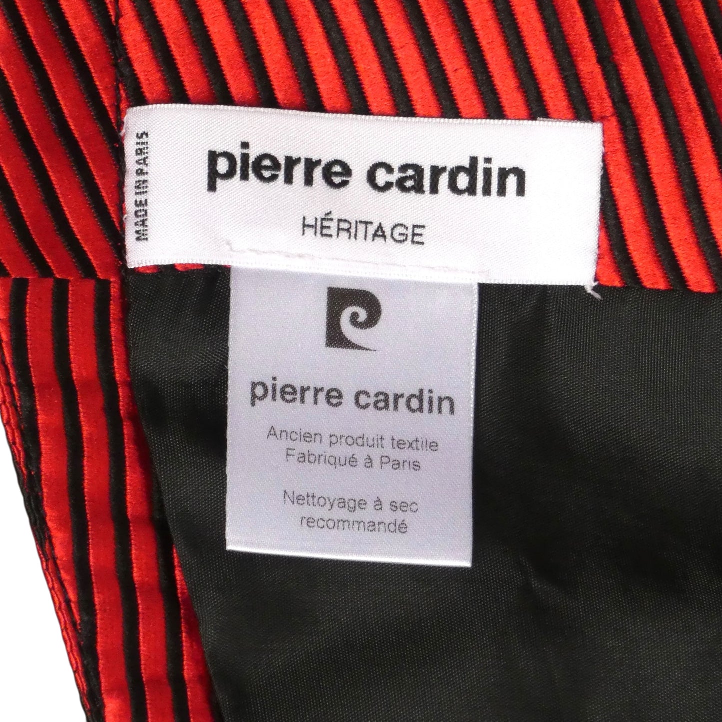 PIERRE CARDIN - 2004 Red Satin Stripe Vest, Size-Large