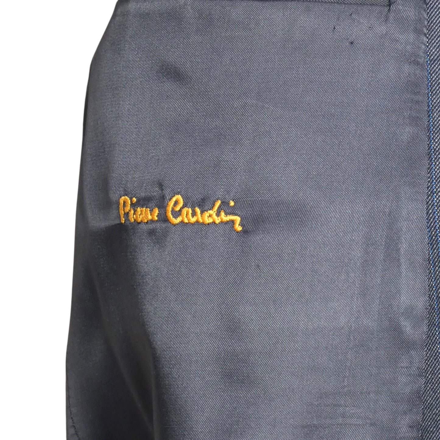 PIERRE CARDIN - 1979 Blue Wool Pinstripe Suit, Size-Small