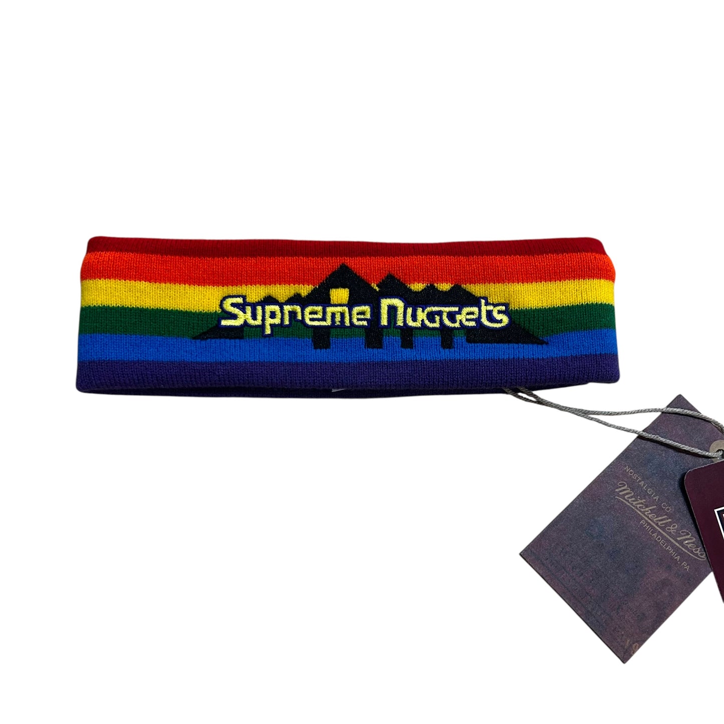SUPREME X MITCHELL & NESS x HARWOOD CLASSICS - NWT Knit Supreme Nuggets Headband