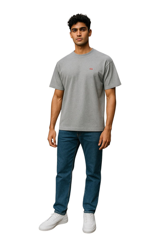 SUPREME- 2023 Gray Small Box Logo T-Shirt, Multiple Sizes