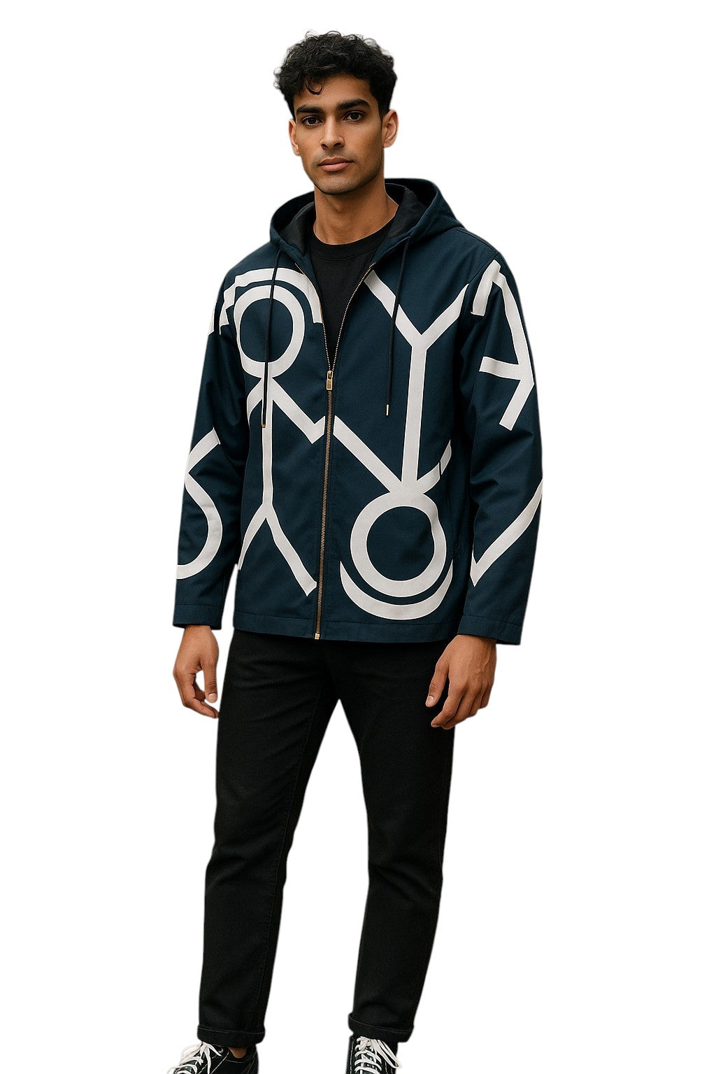 THOM BROWNE- 2021 MR. Thom Cropped Hooded Jacket, Size Medium
