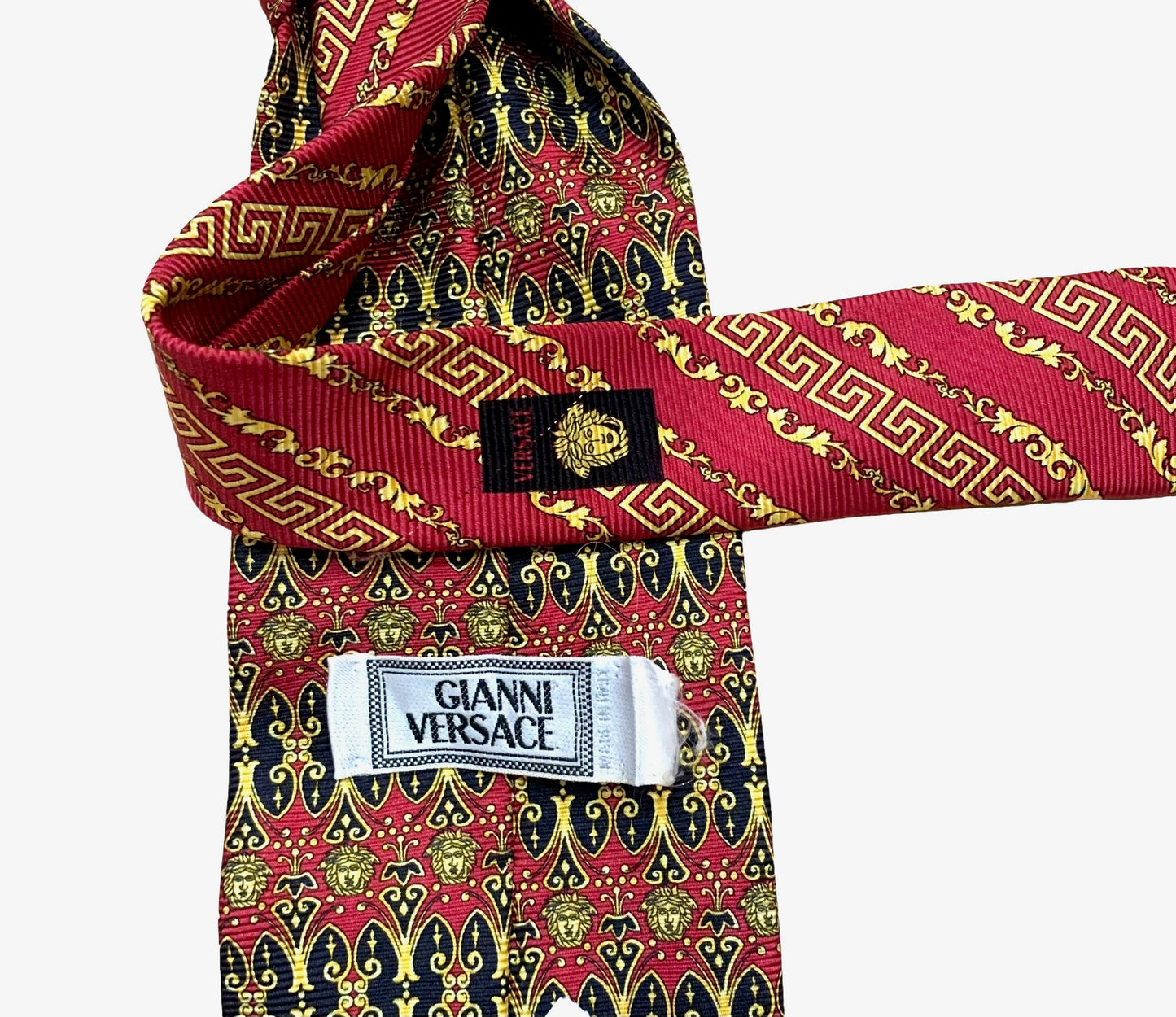 GIANNI VERSACE- Medusa Print Silk Tie