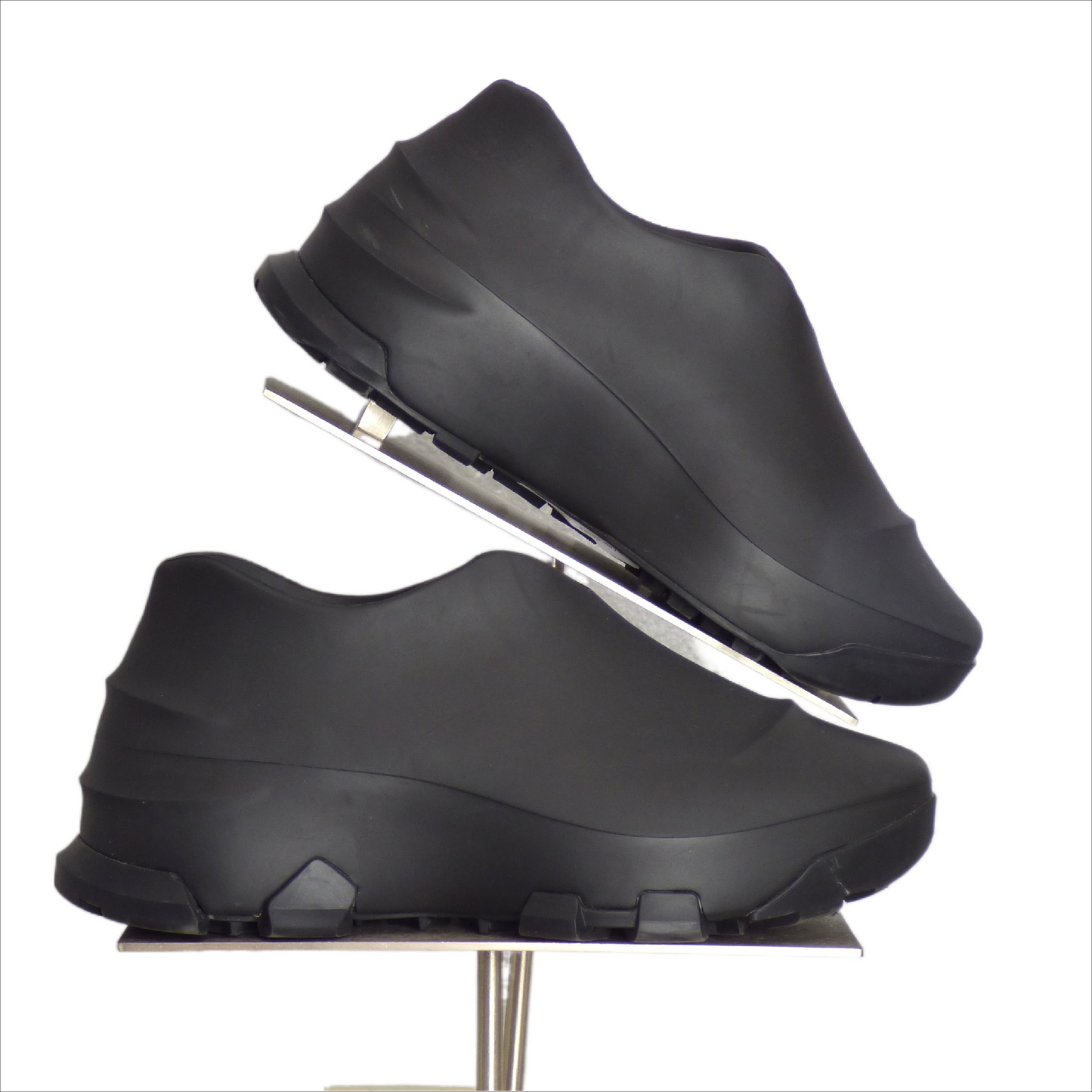 GIVENCHY-Black Rubber "Show Low" Shoes, Size-41