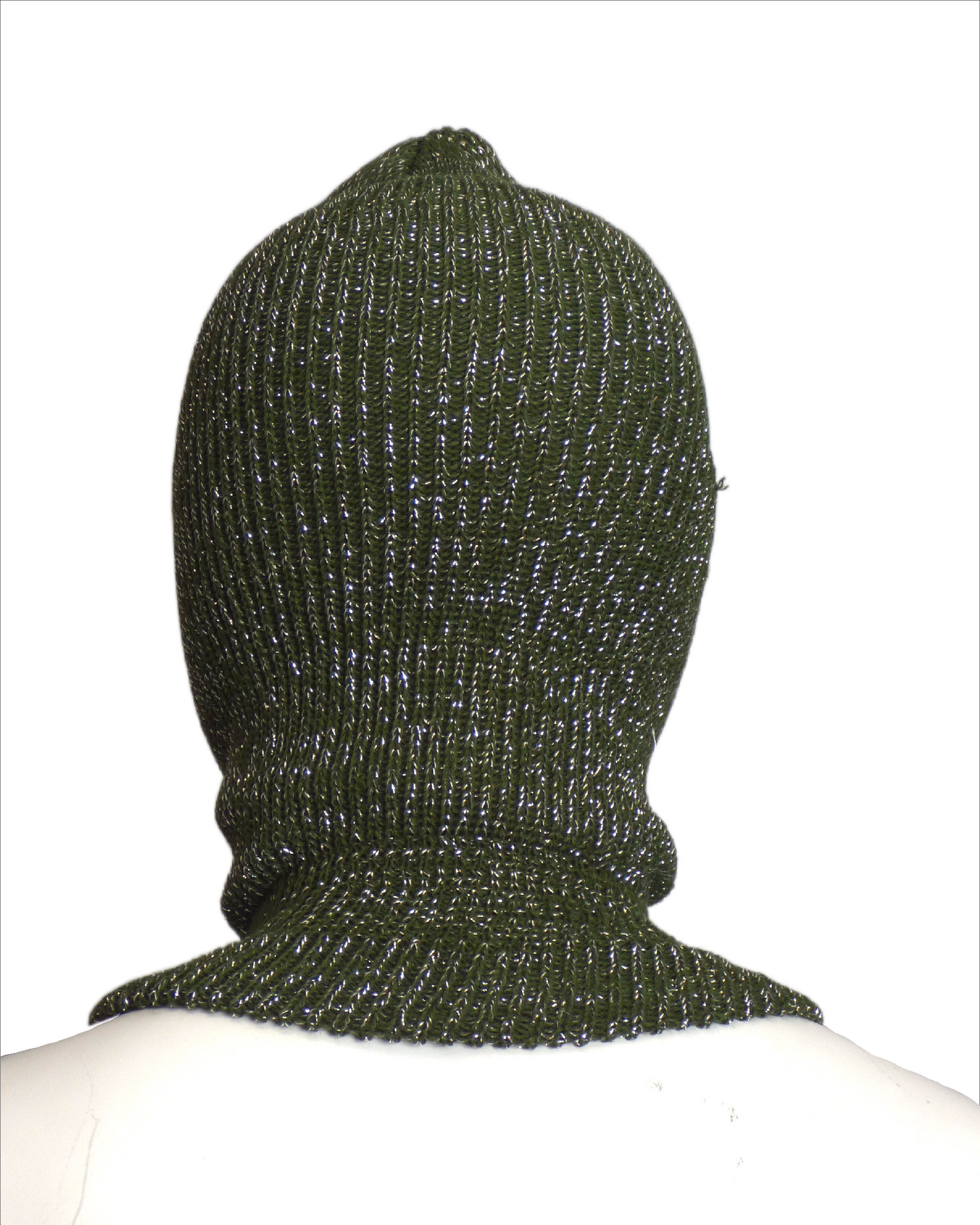 SUPREME-2022 Green Lurex Knit Balaclava