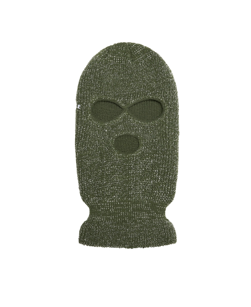 SUPREME-2022 Green Lurex Knit Balaclava