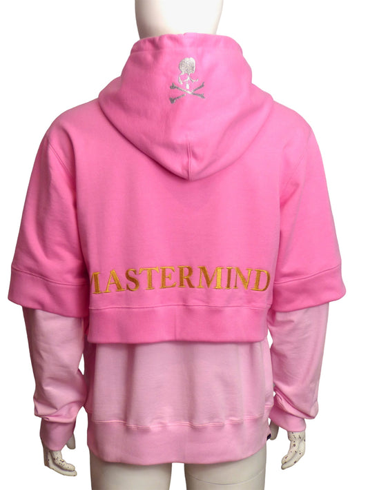 MASTERMIND WORLD X SAKURA-2022 NWT Pink Terry Hoodie Sweatshirt, Size-Small